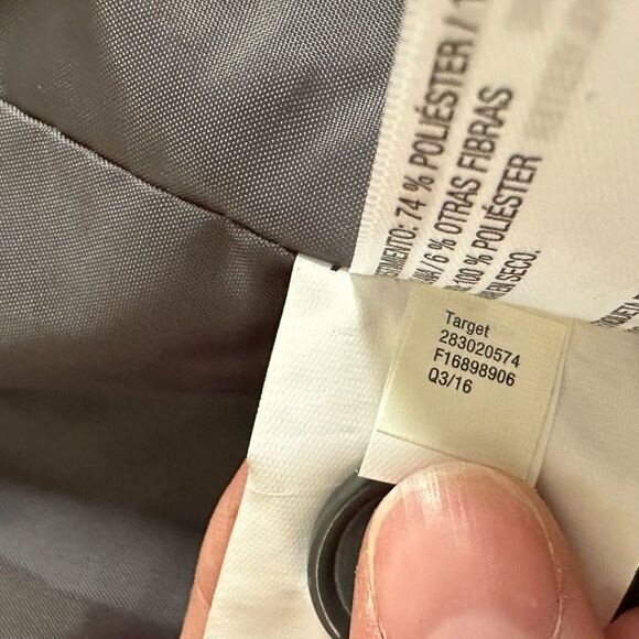 Mossimo Supply Co. Women Coat Tweed Hooded Front Tie Belt Pockets Lined Medium - Picture 9 of 11